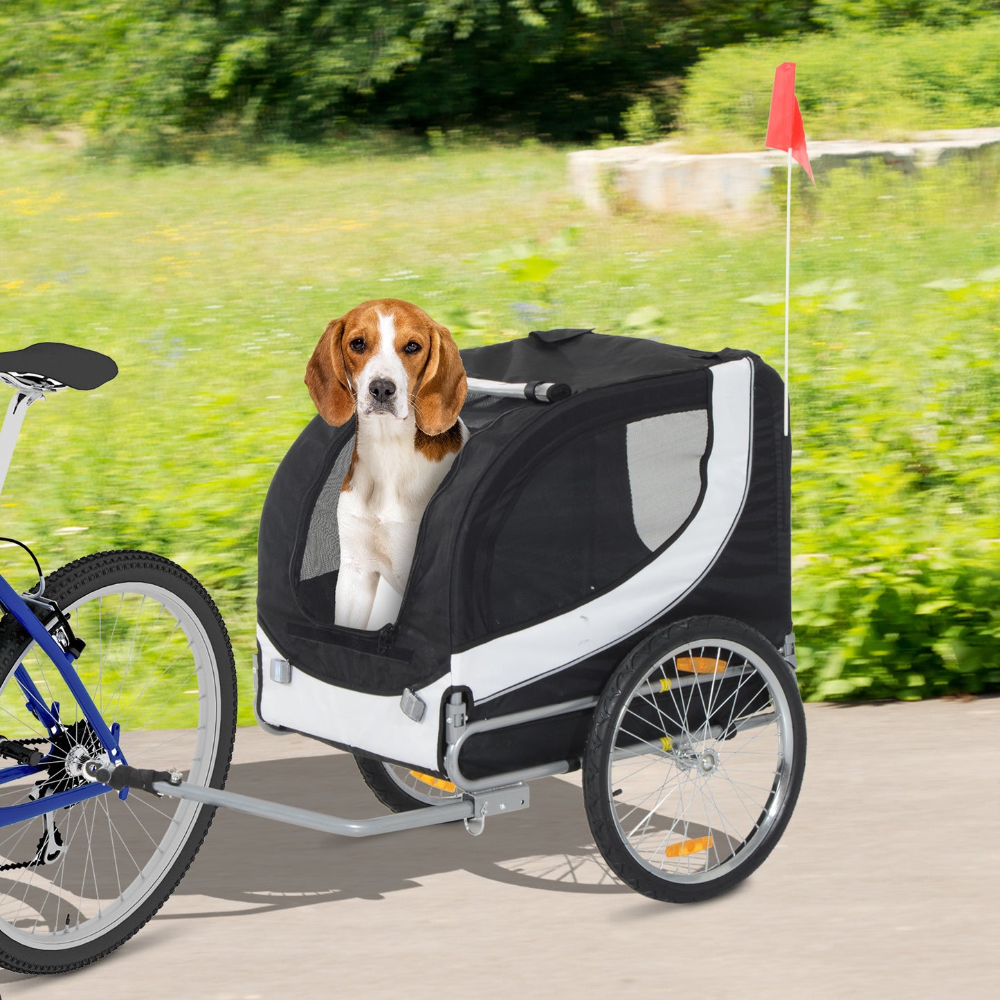 PawHut Pet Bike Bicycle Trailer Stroller Jogger Travel Carrier Folding