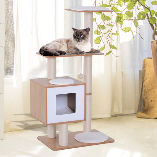 47” premium wood cat tree.