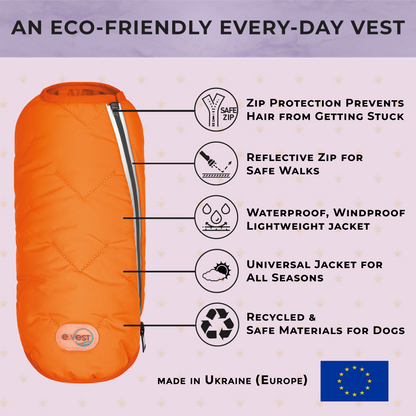 Support Ukraine!  Durable, eco-friendly jacket for dogs