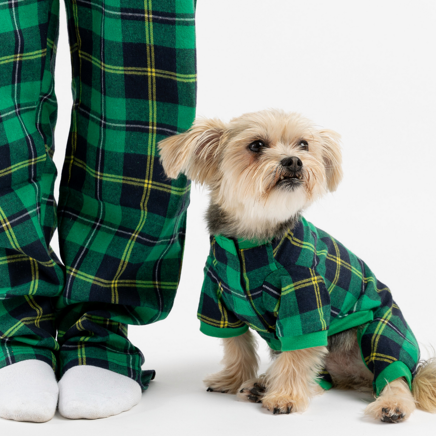 Pyjama à carreaux pour chien