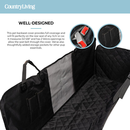 Protective hammock cover for car back seat