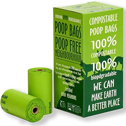 Dog waste bags - Compostable, 120 units