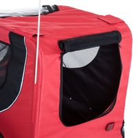 Remorque de vélo pliable pour animaux de compagnie.