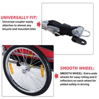Remorque de vélo pliable pour animaux de compagnie.