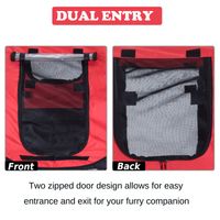 Remorque de vélo pliable pour animaux de compagnie.