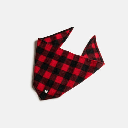 Bandana pour chien à carreaux - Rouge